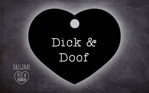 Pechmarke "Dick & Doof"