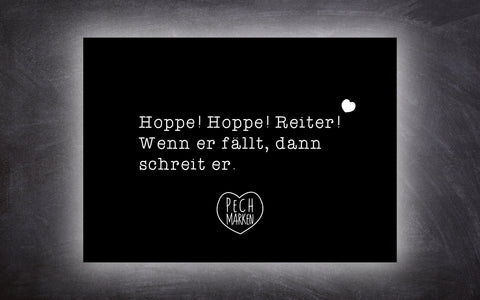 Postkarte "Hoppe Hoppe Reiter"
